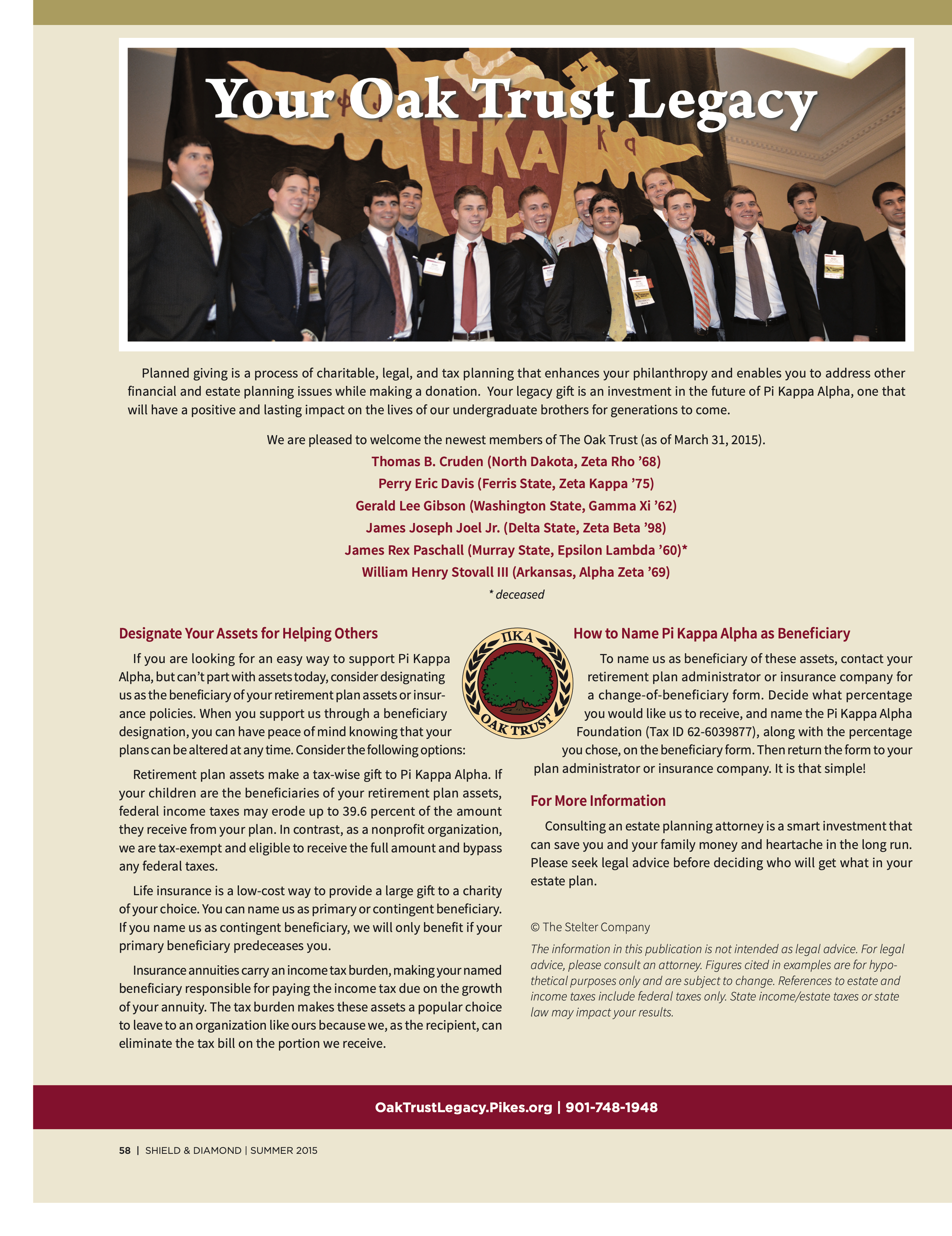 Your Oak Trust Legacy